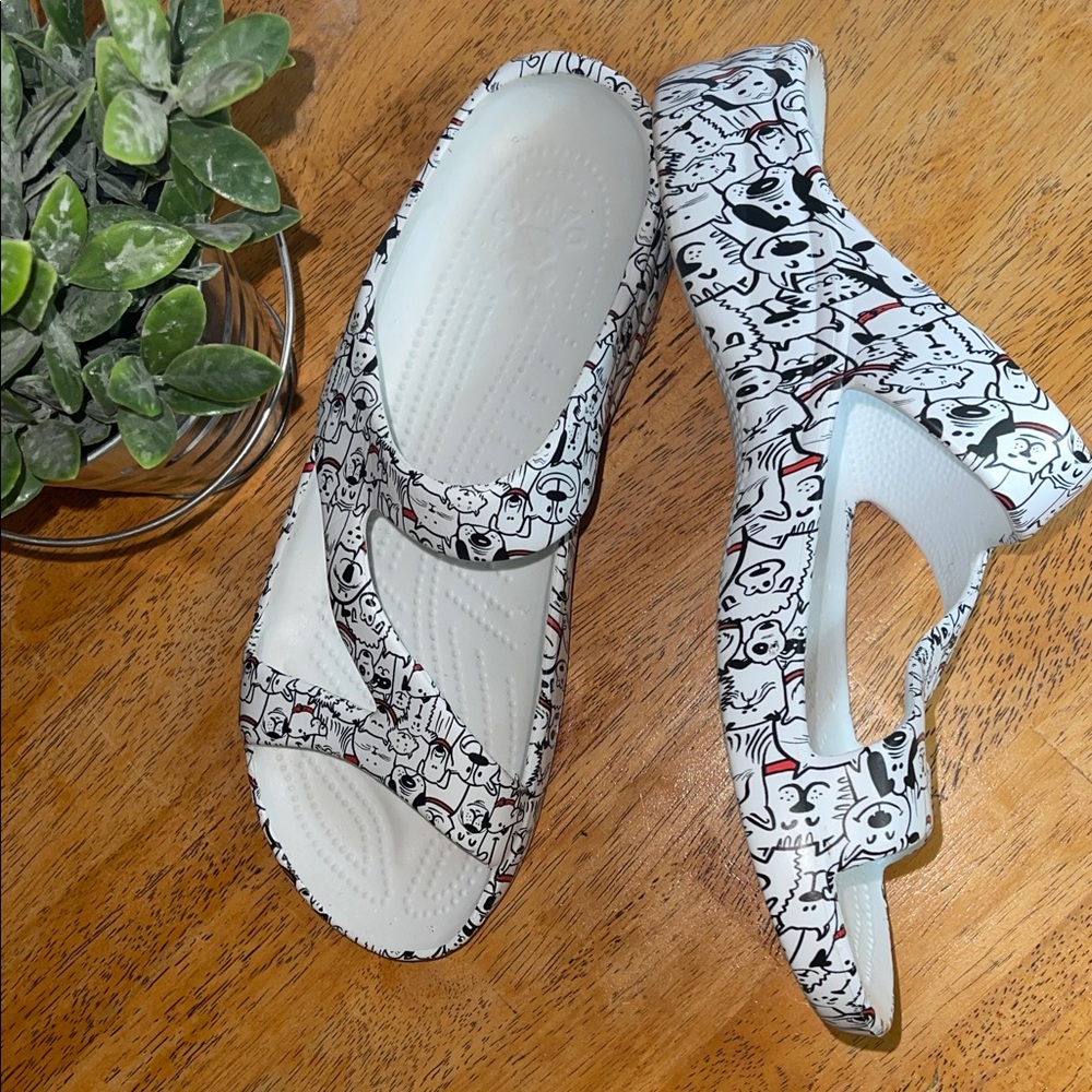 Dawgs dogs printed on comfortable rubber sandals